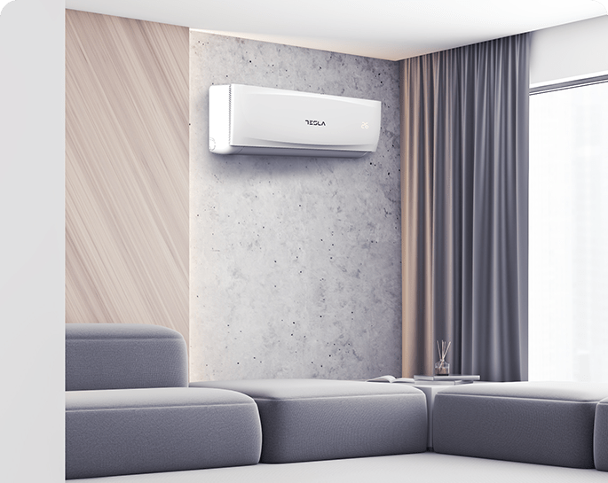 Tesla AC 18000 وحدة حرارية بريطانية انفرتر، واي فاي، ذكي، تحكم تروس، أبيض