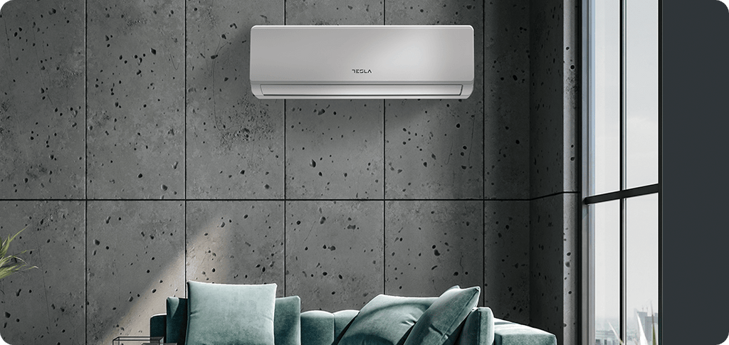 Tesla AC 18000 وحدة حرارية بريطانية انفرتر، واي فاي، ذكي، تحكم تروس، أبيض