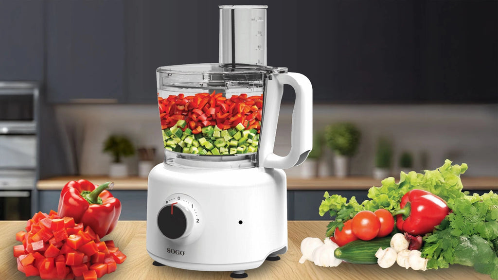 Sogo Food Processor Master 800 – 2L, 3 Attachments, Ice Crush | BAT-SS-14570