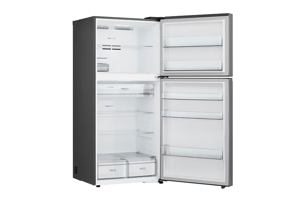 ثلاجة إل جي بفريزر علوي – 656 لتر | Door Cooling+ | GRB-862BVLB، فضي
