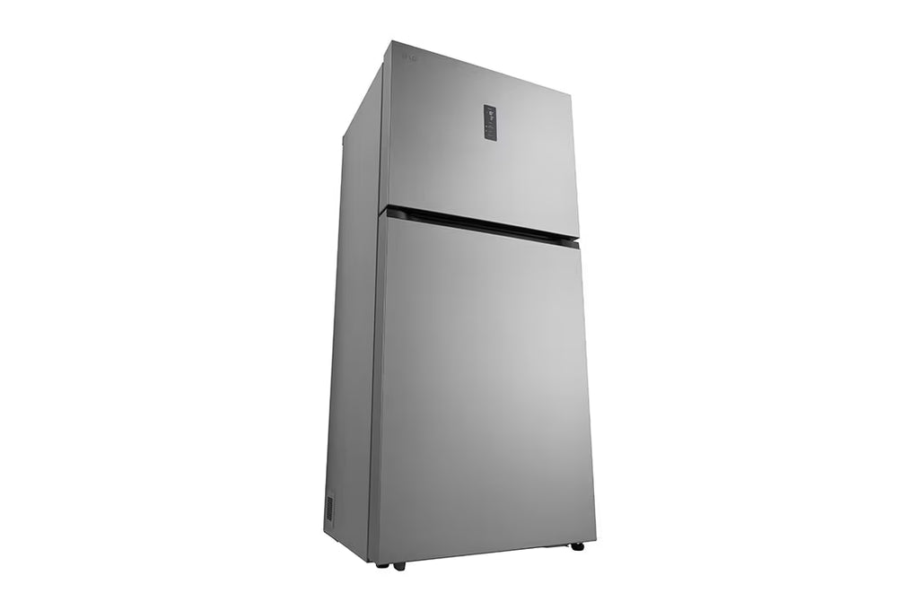ثلاجة إل جي بفريزر علوي – 656 لتر | Door Cooling+ | GRB-862BVLB، فضي