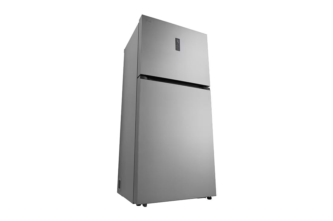 ثلاجة إل جي بفريزر علوي – 656 لتر | Door Cooling+ | GRB-862BVLB، فضي