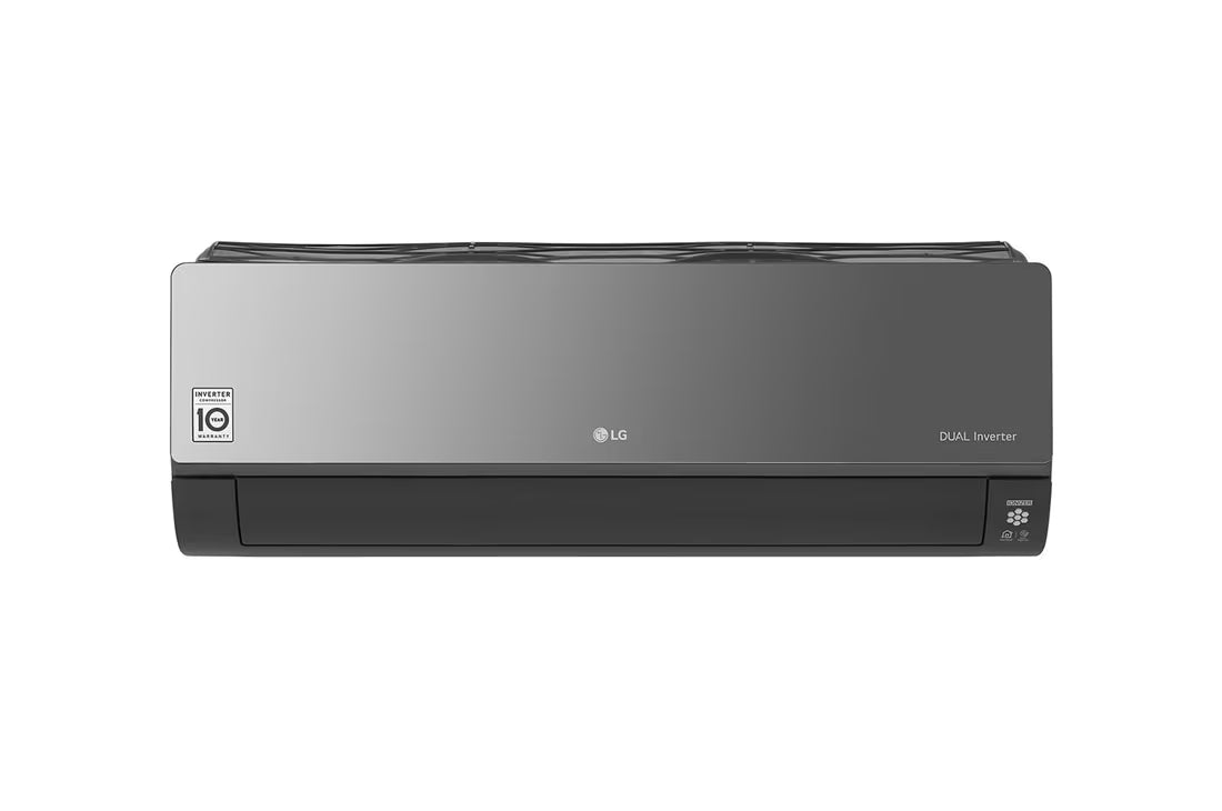 مكيف ال جي ARTCOOL، 12000 وحدة حرارية بريطانية، تحكم بالتروس، عاكس مزدوج DUAL Inverter™، مؤين بلازما Plasmaster™ Ionizer+، واي فاي، S4-W12JARPD أسود
