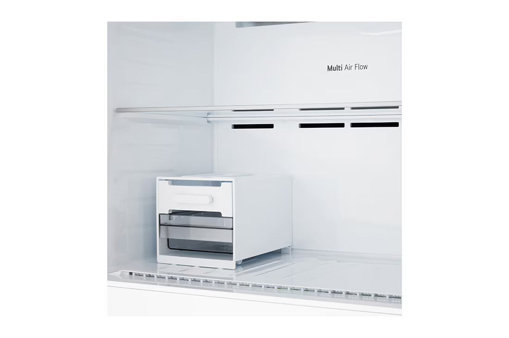 ثلاجة إل جي بفريزر علوي – 656 لتر | Door Cooling+ | GRB-862BVLB، فضي