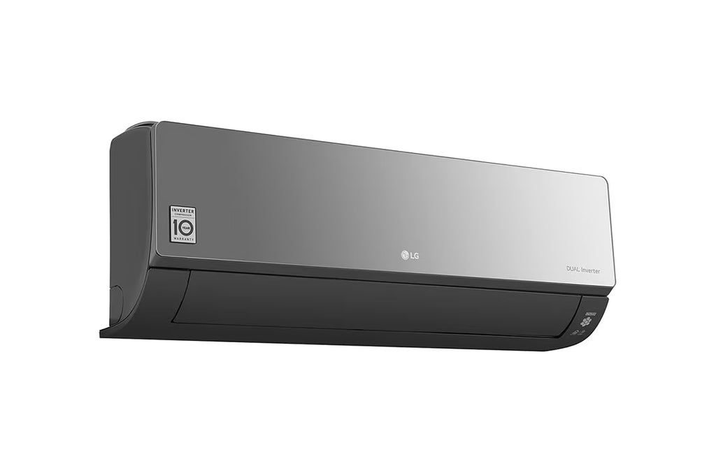 مكيف ال جي ARTCOOL، 12000 وحدة حرارية بريطانية، تحكم بالتروس، عاكس مزدوج DUAL Inverter™، مؤين بلازما Plasmaster™ Ionizer+، واي فاي، S4-W12JARPD أسود
