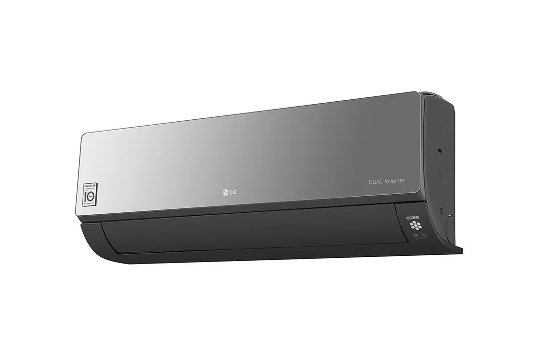 مكيف ال جي ARTCOOL، 12000 وحدة حرارية بريطانية، تحكم بالتروس، عاكس مزدوج DUAL Inverter™، مؤين بلازما Plasmaster™ Ionizer+، واي فاي، S4-W12JARPD أسود