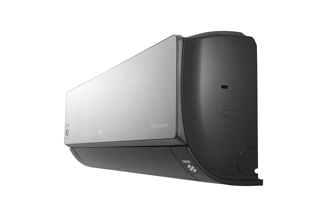 مكيف ال جي ARTCOOL، 12000 وحدة حرارية بريطانية، تحكم بالتروس، عاكس مزدوج DUAL Inverter™، مؤين بلازما Plasmaster™ Ionizer+، واي فاي، S4-W12JARPD أسود