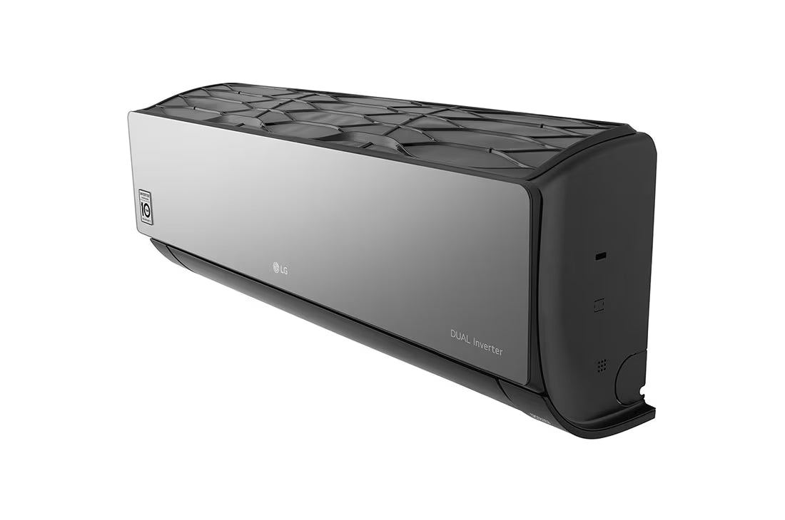 مكيف ال جي ARTCOOL، 12000 وحدة حرارية بريطانية، تحكم بالتروس، عاكس مزدوج DUAL Inverter™، مؤين بلازما Plasmaster™ Ionizer+، واي فاي، S4-W12JARPD أسود
