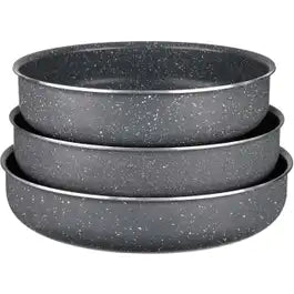 Mirage Grey Granite Coated Baking Pan Set 3 Pcs | M-BP3040