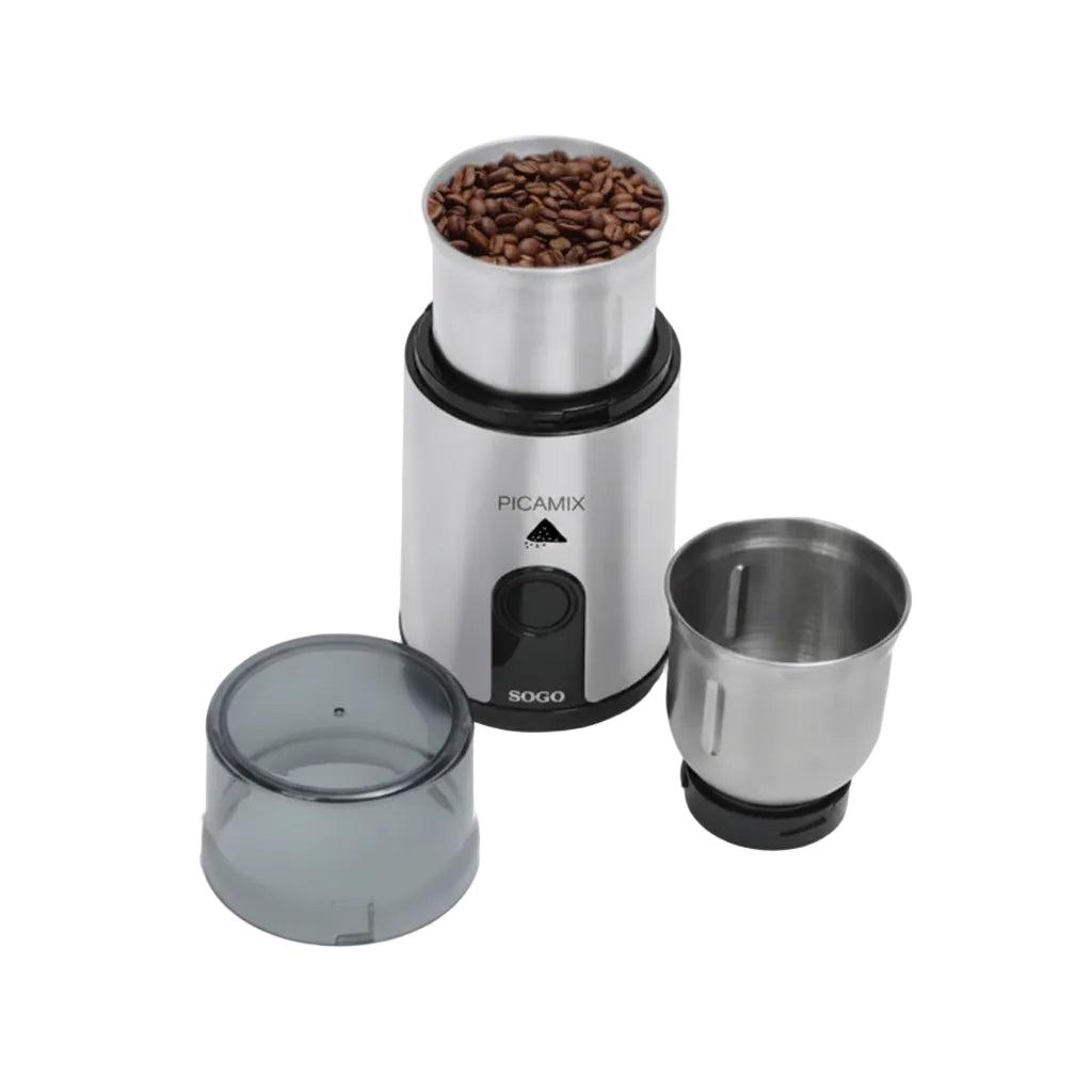 SOGO Electric Coffee & Spice Grinder – 160W, Dual Blade, 85g Capacity – SS-5233
