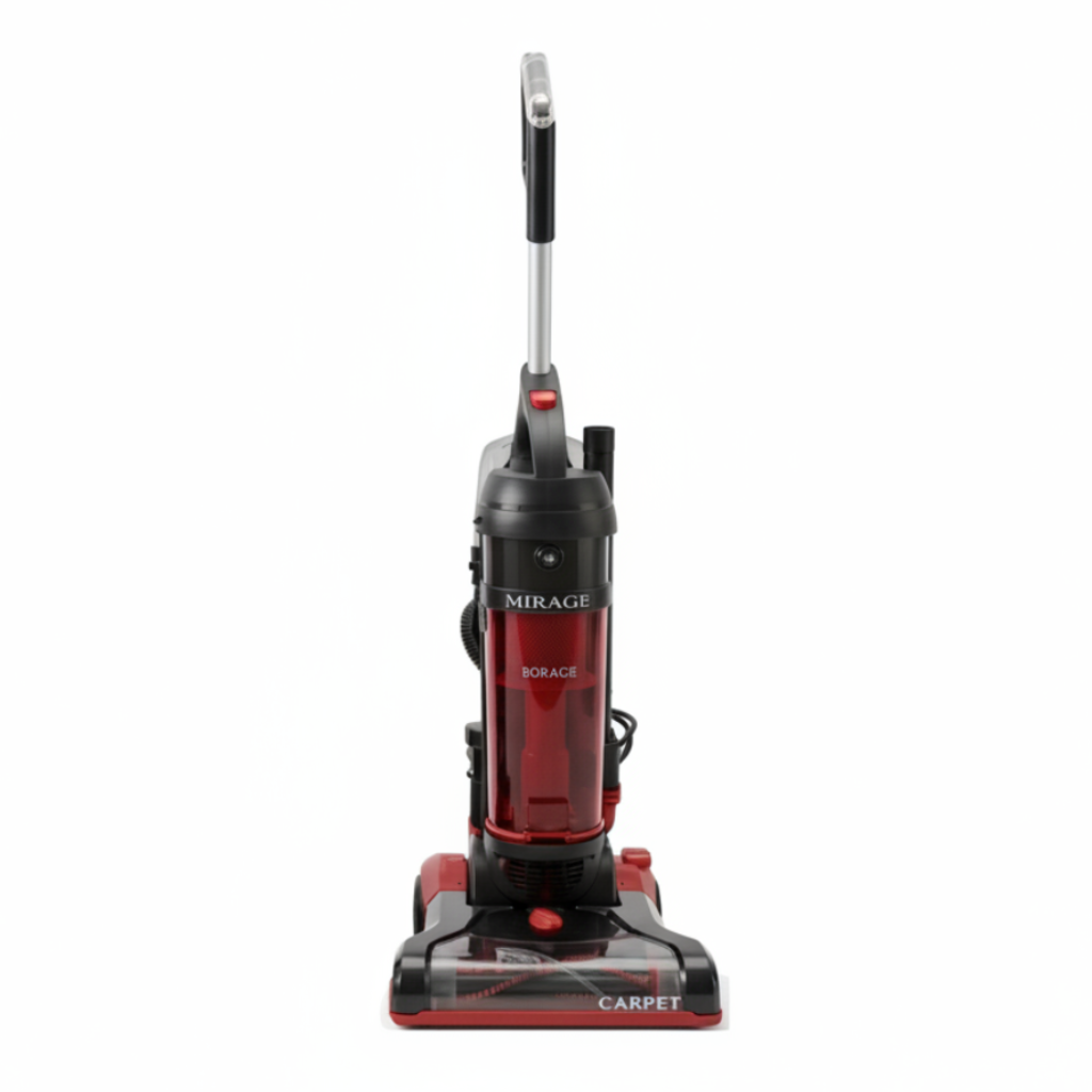 Mirage Upright Vacuum Cleaner 1200W – Bagless | Cyclonic | 5m Cord | 33cm Path | Red