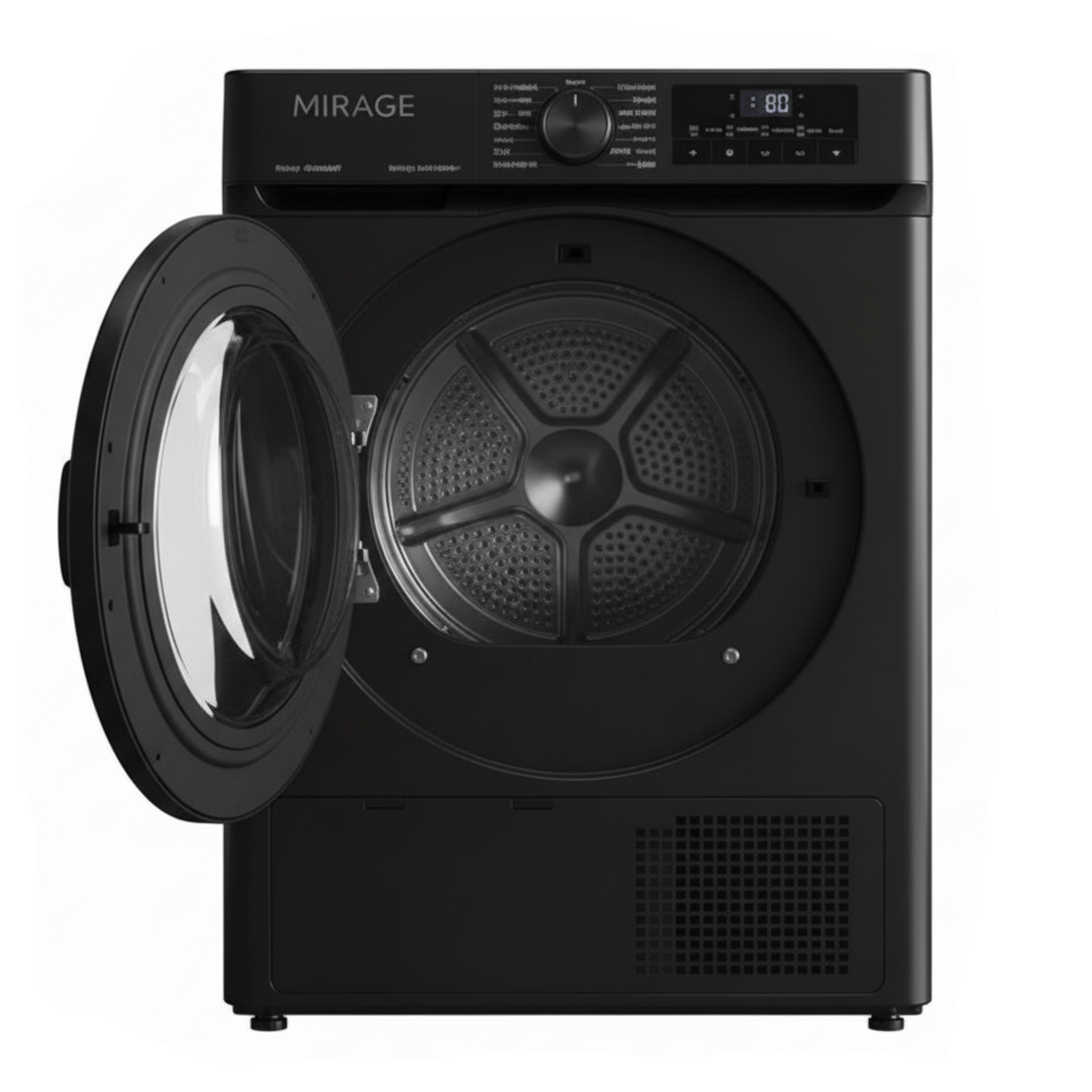 Mirage Heat Pump Inverter Condenser Dryer 10 Kg Black | DCR10INV-B