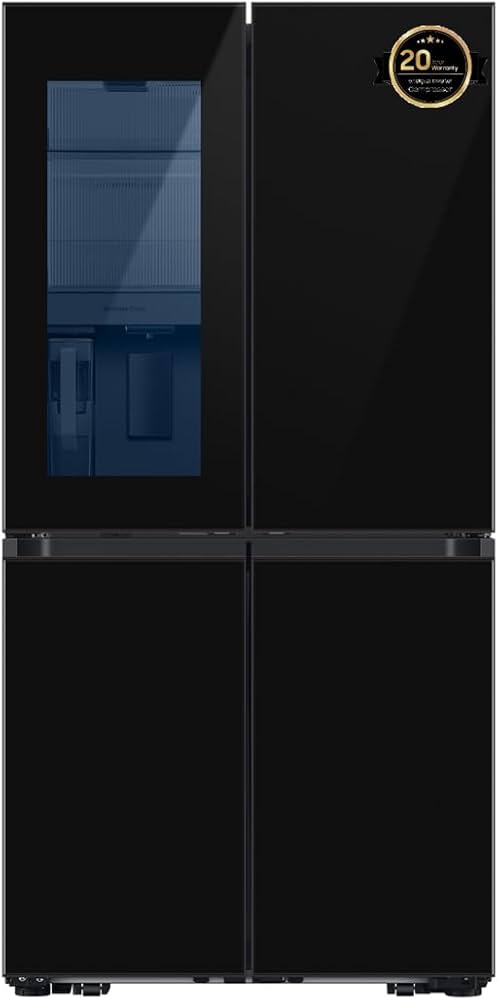 Samsung Refrigerator 4 Doors, Bespoke , RF65DB975E22AE, 548 Liters, Black