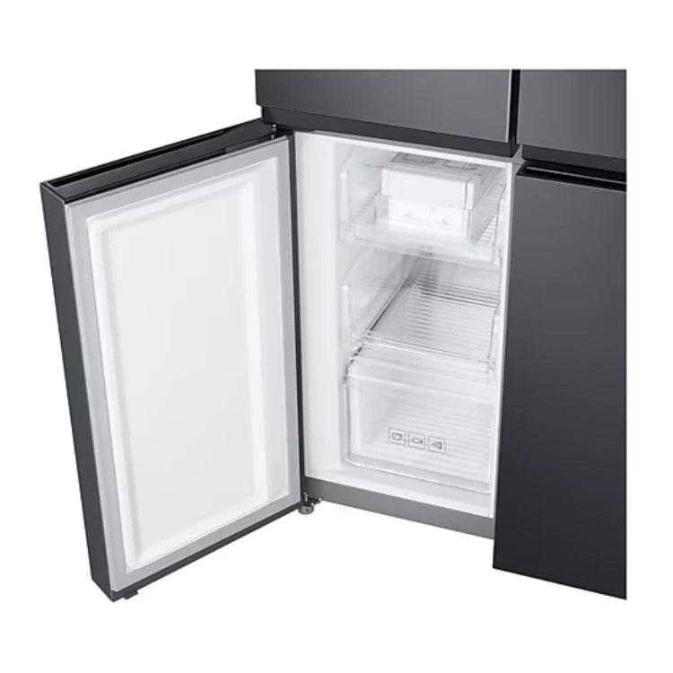 Samsung 4-Door Refrigerator 466L – Twin Cooling Plus, Water Dispenser, Gentle Black Matt, RF48A4010B4/LV