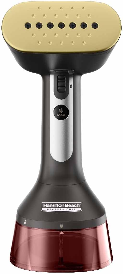 Hamilton Beach Garment Steamer 1700W - 4 Steam Settings, 1.7L Tank, 11590-ME