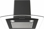 شفاط مدخنة زجاجي منحني كوين شيف WG1070B 70 سم أسود