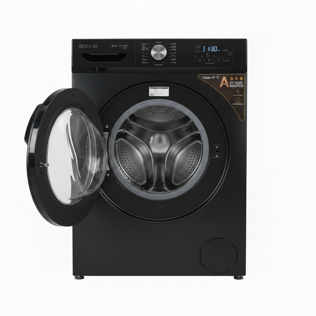Mirage Front Load Washing Machine 7 Kg Black 1000 RPM | MWF717KG-B