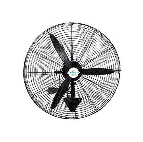 Farco Wall Fan 30" Industrial  – 160W, 3 Speeds, Copper Motor, Black – FW-750