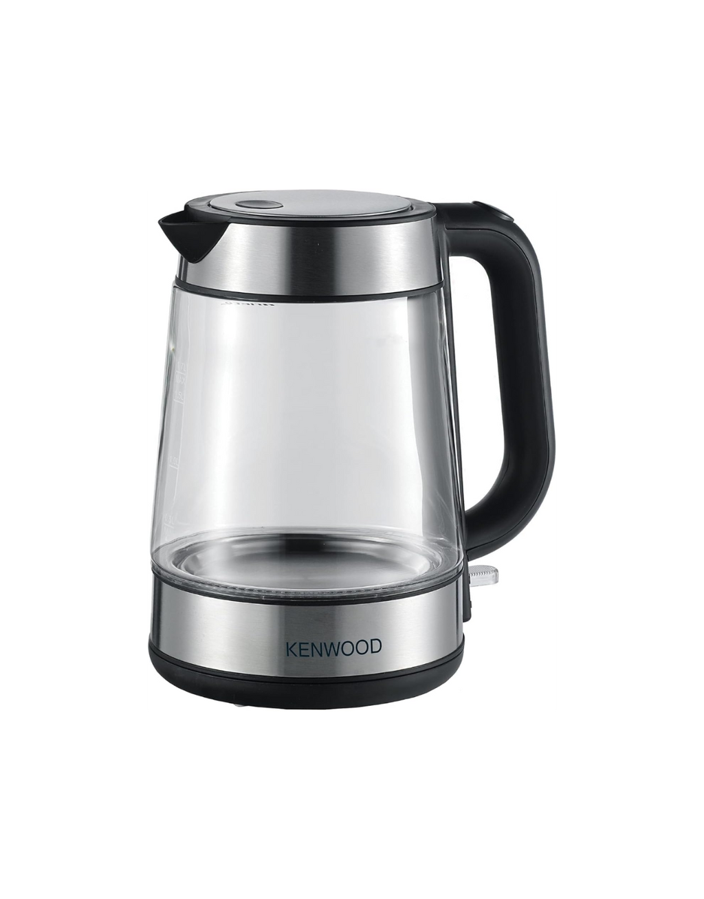 Kenwood Kettle Cordless Electric Glass 1.7L – 2200W, Auto Shut-Off, Removable Mesh Filter, Clear/Silver/Black, ZJG08.000CL