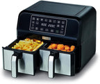 Kenwood Air Fryer 8L Healthy Fry Dual Basket – 1700W, Touchscreen, Sync Cook, Matte Black | HFM75.000MB