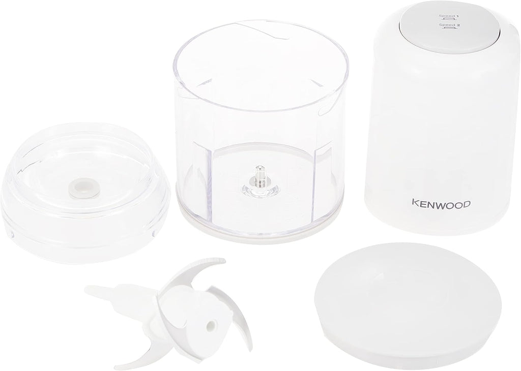 Kenwood Electric Food Chopper 400W | 0.8L Bowl, Quad Blade, Ice Crush, Dual Speed | CHP40.000BK