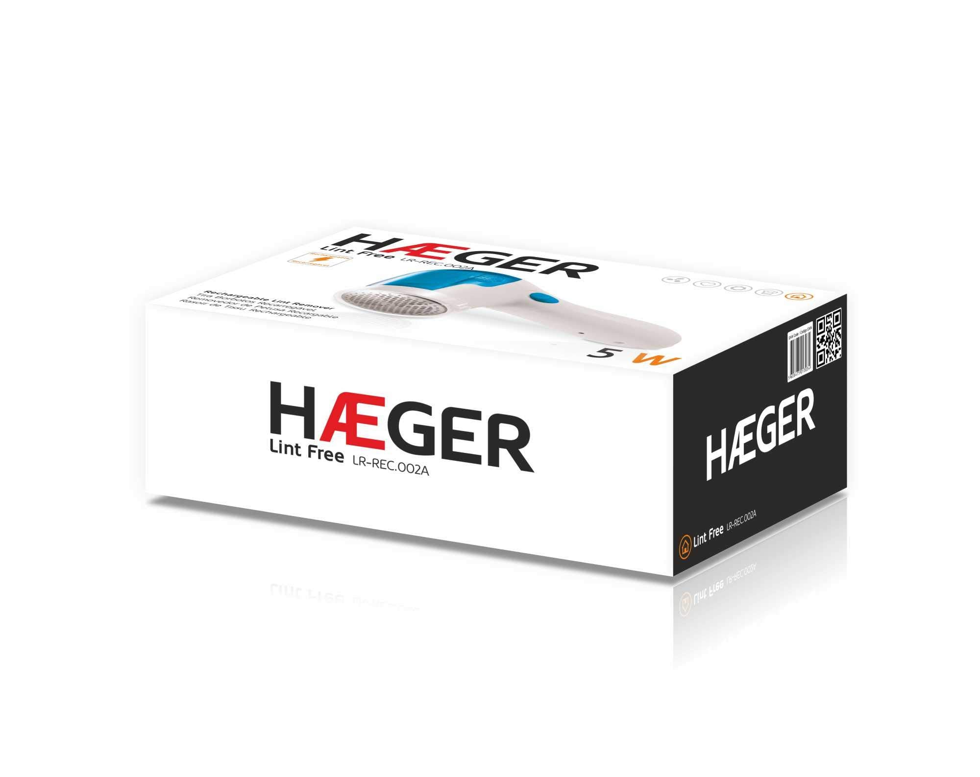 HAEGER Fabric Lint Remover Rechargeable – 5W | LR-REC.002A