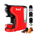 SOGO 3-in-1 Espresso Maker – 19 Bar, 0.6L, Multi-Capsule Compatible | CAF-SS-5675-R