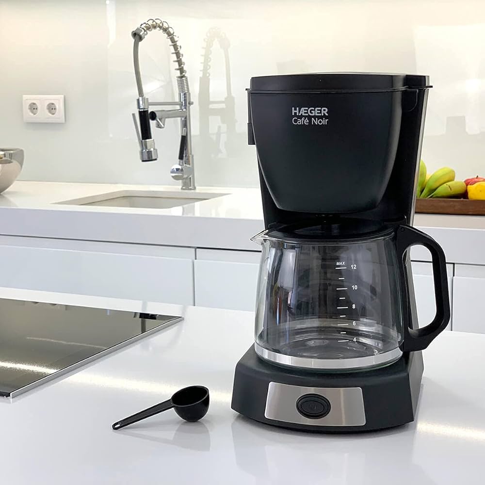 Haeger Coffee Machine Café Noir Filter Coffee Machine 680W 12-Cup – CM-68B.007A