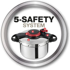 Tefal Pressure Cooker ClipsoMinut' Easy 6L | Stainless Steel, Induction Compatible | P4620768
