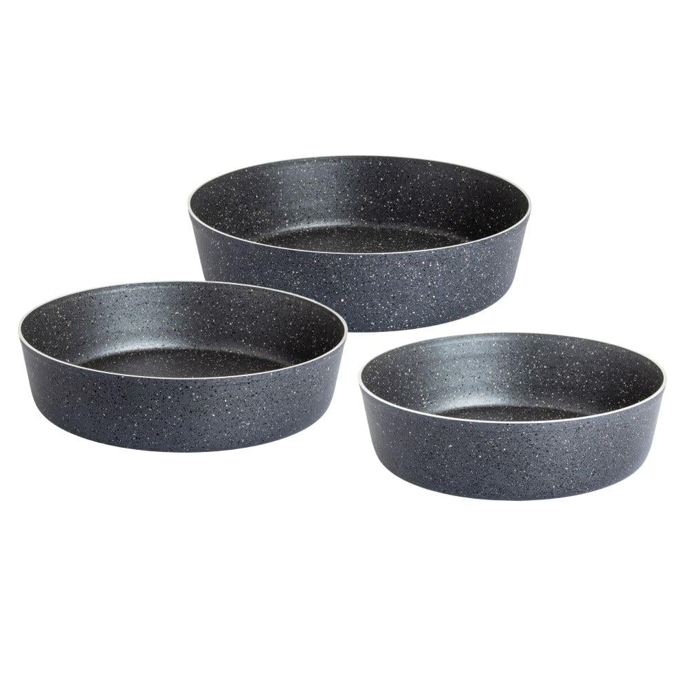 Mirage Grey Granite Coated Baking Pan Set 3 Pcs | M-BP3040