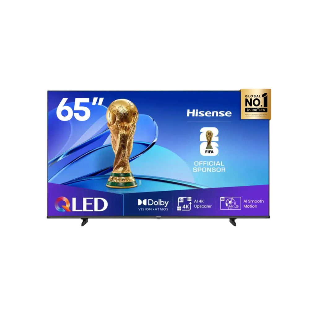 Hisense QLED TV 65", Virtual 120 HZ, 4K Smart  VIDAA | 65Q6QS