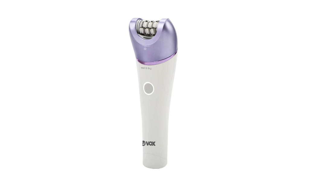 Vox Epilator  6-in-1 – IPX7 Waterproof, 120 Min, LED Light, Purple, LS607P