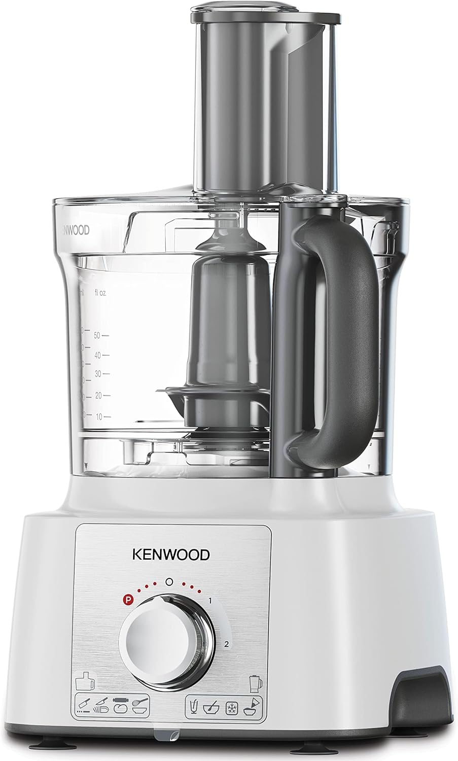 Kenwood Food Processor MultiPro Express 1000W | 3L Bowl, 2 Speeds + Pulse, Safety Lock | FDP65.750WH