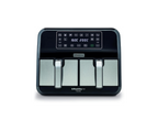 Kenwood Air Fryer 8L Healthy Fry Dual Basket – 1700W, Touchscreen, Sync Cook, Matte Black | HFM75.000MB