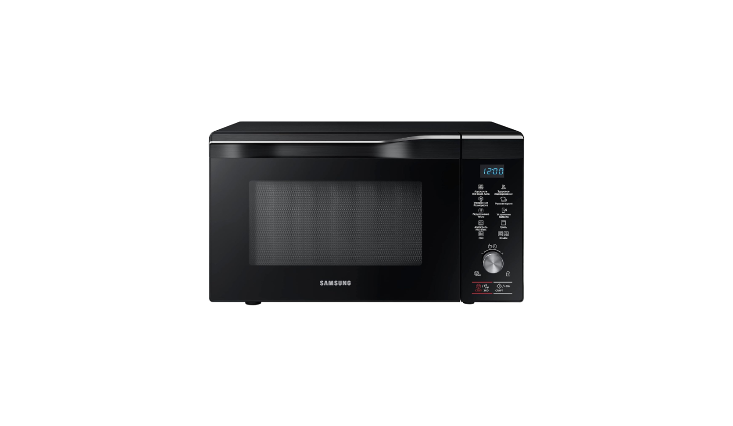 Samsung Microwave 32L Combination 900W – HotBlast, Slim Fry, Wide Grill, Crusty Plate, Black, MC32K7055CK