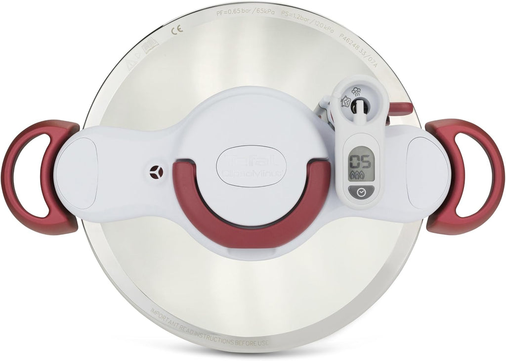 Tefal Pressure Cooker ClipsoMinut' Perfect 6L | Stainless Steel, Timer, Steamer Basket | P4620733