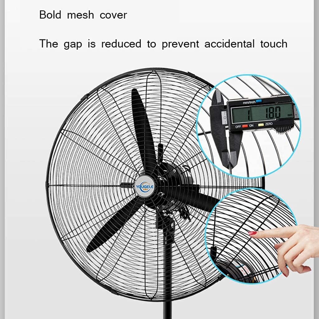 Farco Wall Fan 30" Industrial  – 160W, 3 Speeds, Copper Motor, Black – FW-750