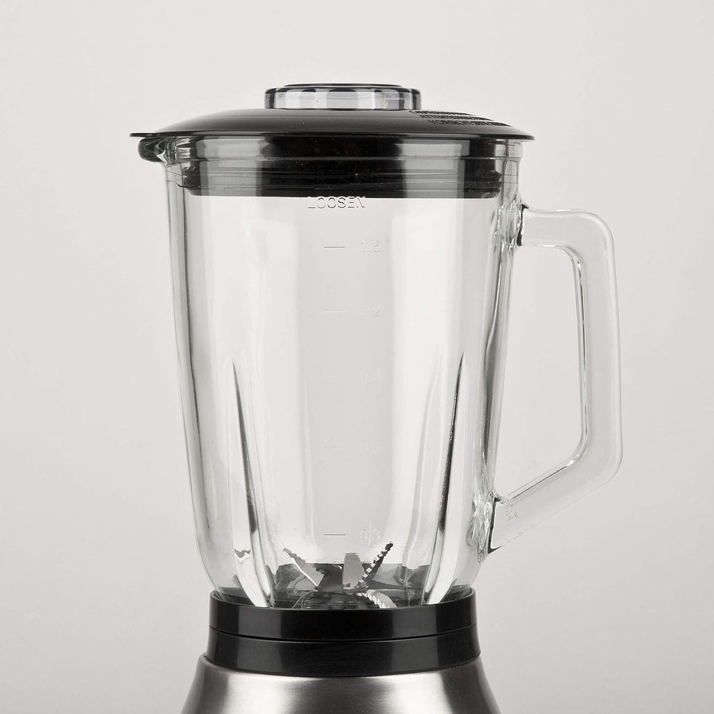G3 Ferrari Blender Vortice 1000W – 1.5L Glass Bowl, Ice Crusher, Stainless Steel G20098