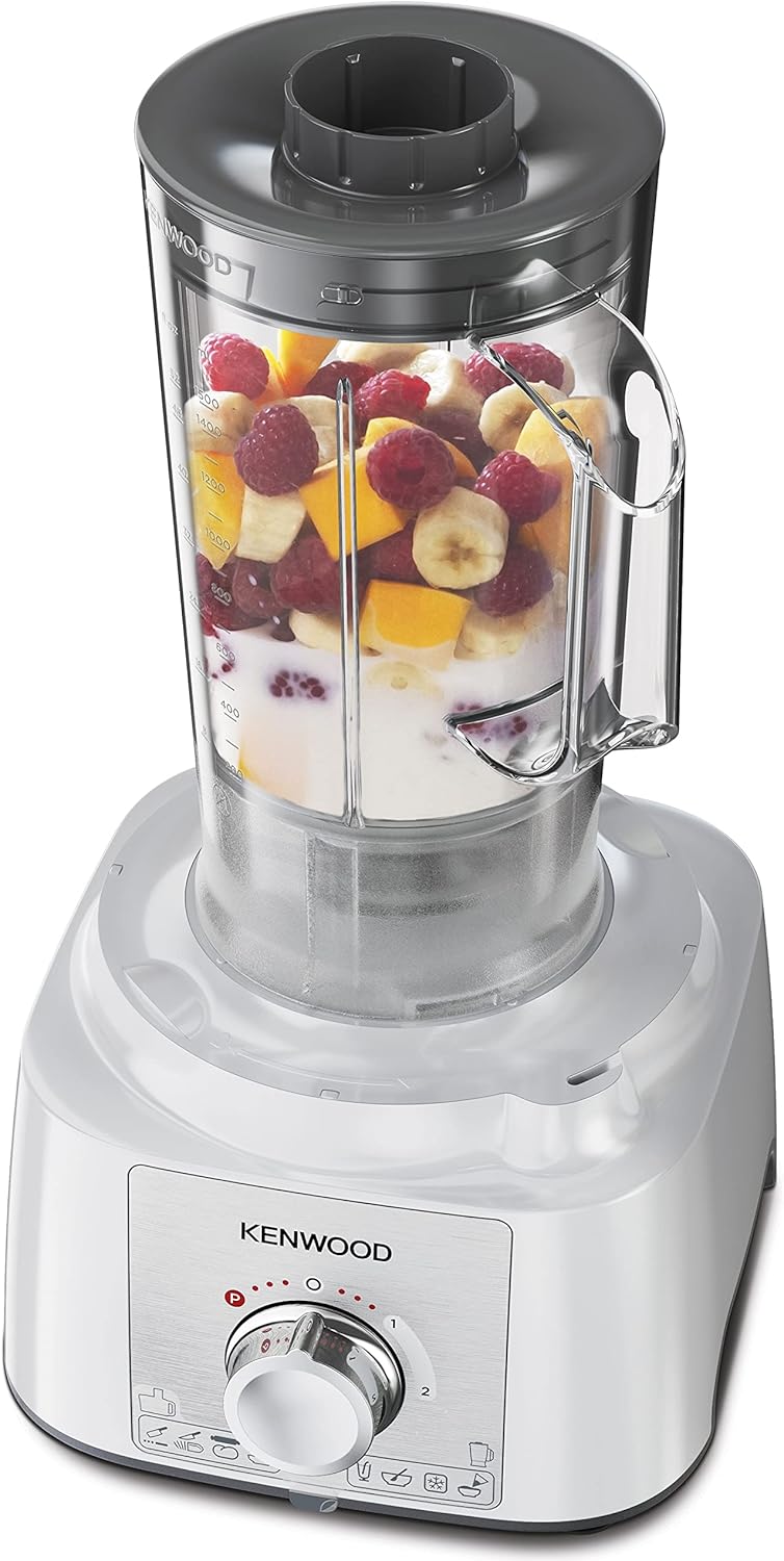 Kenwood Food Processor Multi-Functional  1000W | 3L Bowl, Blender, Grinder & Whisk | FDP65.400WH