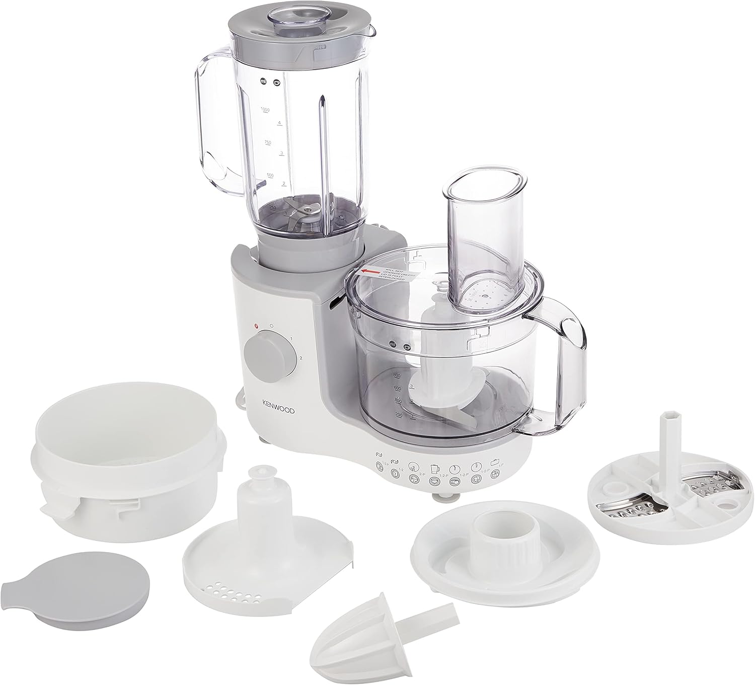 Kenwood Food Processor + Blender 600W | 1.4L Bowl, 2 Speeds + Pulse | FP190