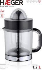 HAEGER Citrus Juicer Great Juice – 40W, 1.2L, Bi-Directional Cone | CJ-040.004A