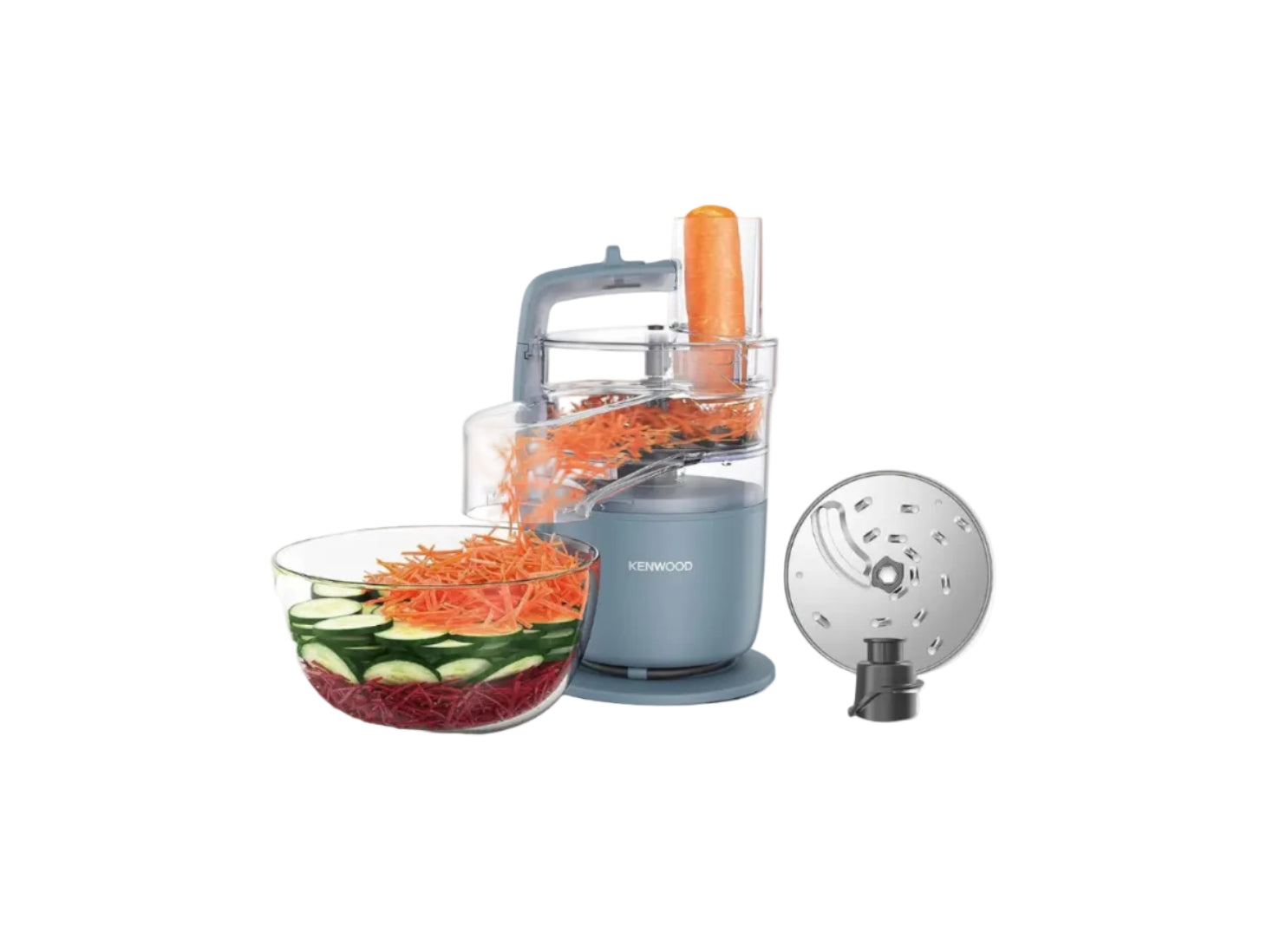 Kenwood Food Processor & Chopper MultiPro Go 2-in-1 650W | 1.3L, 360° Express Serve | FDP22.130GY