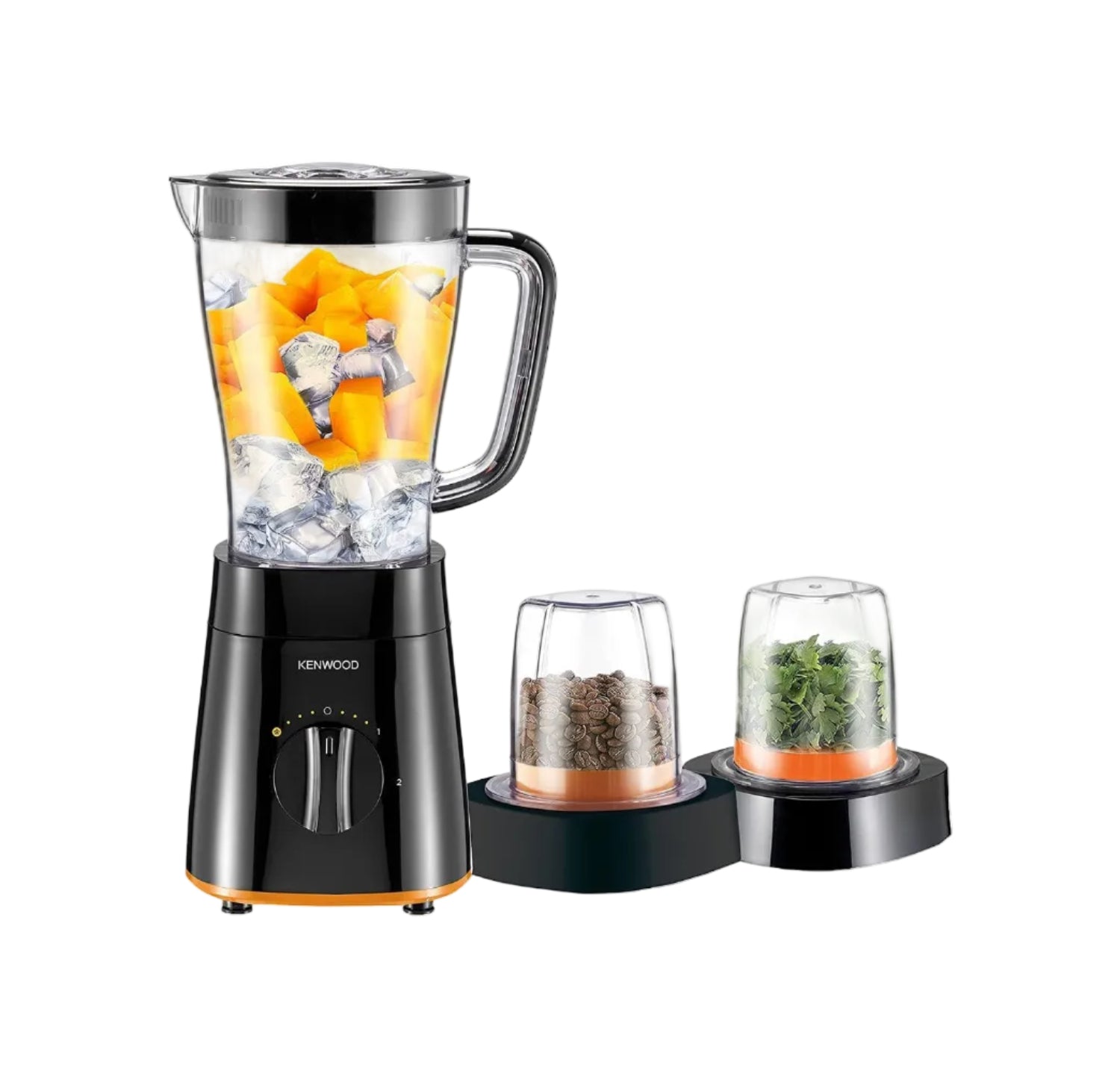 Kenwood Blender & Smoothie Maker 500W | 2L, Grinder, Chopper, Ice Crush, Black | BLP16.360BK