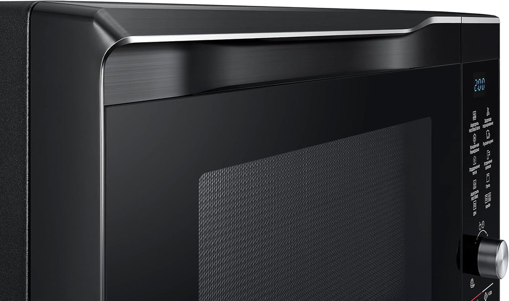 Samsung Microwave 32L Combination 900W – HotBlast, Slim Fry, Wide Grill, Crusty Plate, Black, MC32K7055CK