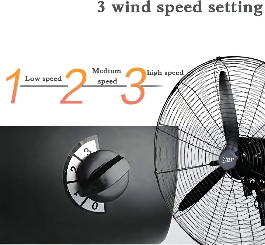 Farco Stand Fan 30" Industrial – 160W, 3 Speeds, Copper Motor, 7kg Base – FAC-750