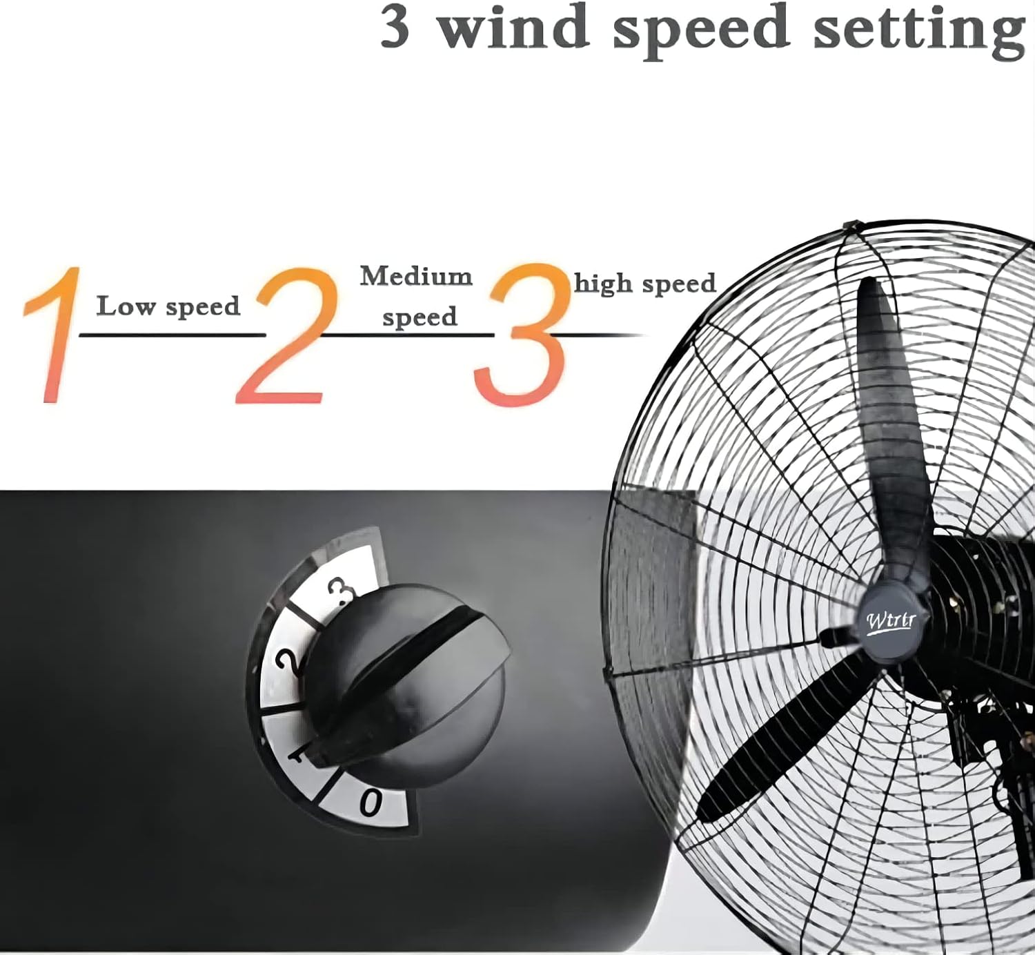 Farco Stand Fan 30" Industrial – 160W, 3 Speeds, Copper Motor, 7kg Base – FAC-750