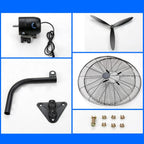 Farco Wall Fan 26" Industrial – 140W, 3 Speeds, Copper Motor, Black – FW-650