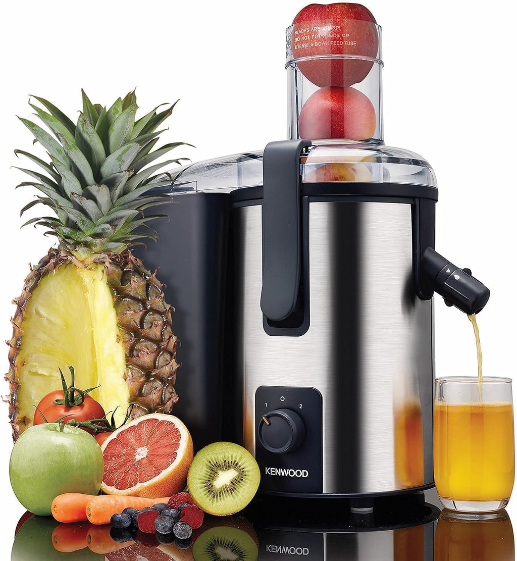 Kenwood Juice Extractor 700W | 75mm Feed Tube, 2 Speed, Anti-Drip, 1.5L Pulp Container | JEM50.000BS