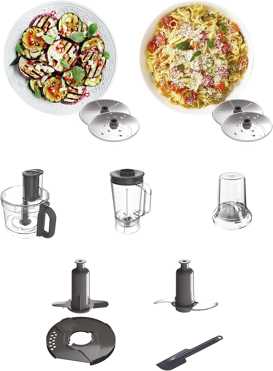 Kenwood Food Processor Multi-Functional  1000W | 3L Bowl, Blender, Grinder & Whisk | FDP65.400WH
