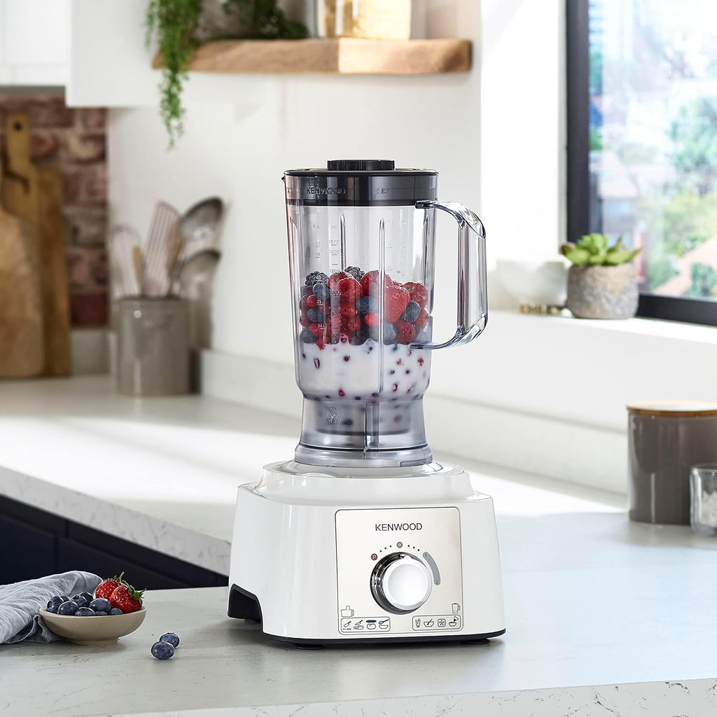 Kenwood Food Processor MultiPro Express 1000W | 3L Bowl, 2 Speeds + Pulse, Safety Lock | FDP65.750WH